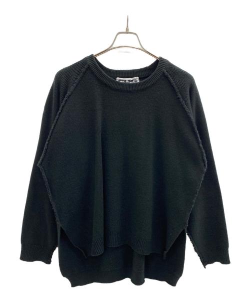 CDG（シーディージー）CDG (シーディージー) バックロゴ インサイドアウト ニット ブラック サイズ:XLの古着・服飾アイテム
