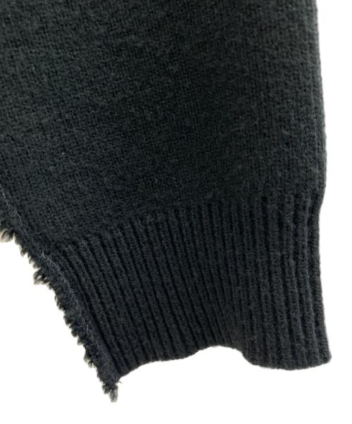 CDG（シーディージー）CDG (シーディージー) バックロゴ インサイドアウト ニット ブラック サイズ:XLの古着・服飾アイテム