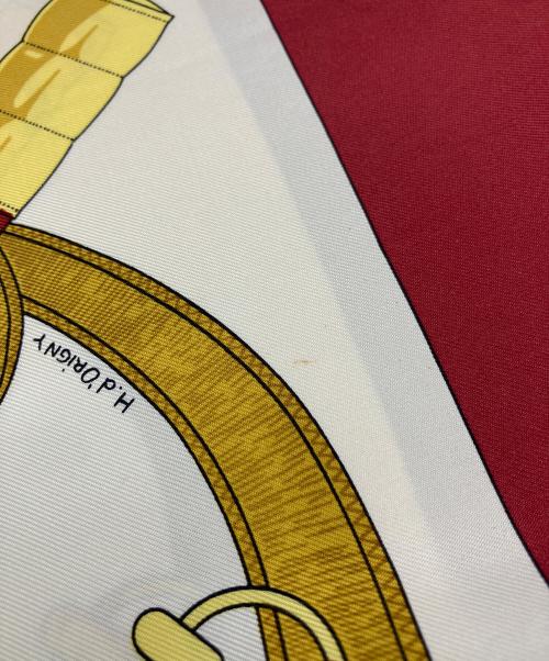 HERMES（エルメス）HERMES (エルメス) カレ90 eperon d'or アイボリーの古着・服飾アイテム