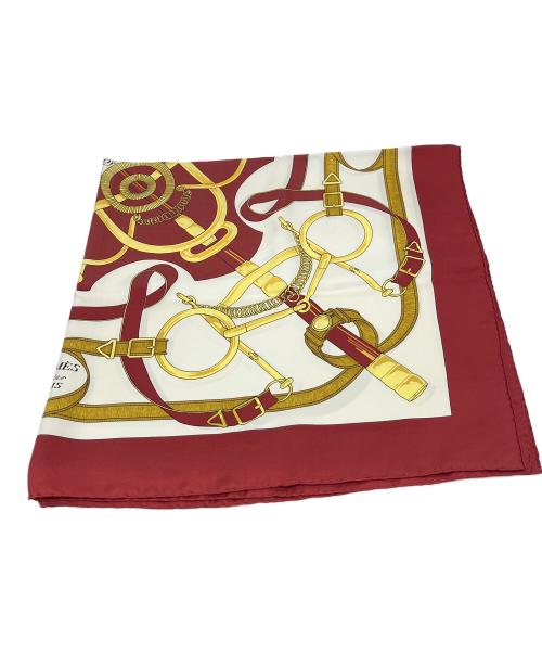 HERMES（エルメス）HERMES (エルメス) カレ90 eperon d'or アイボリーの古着・服飾アイテム