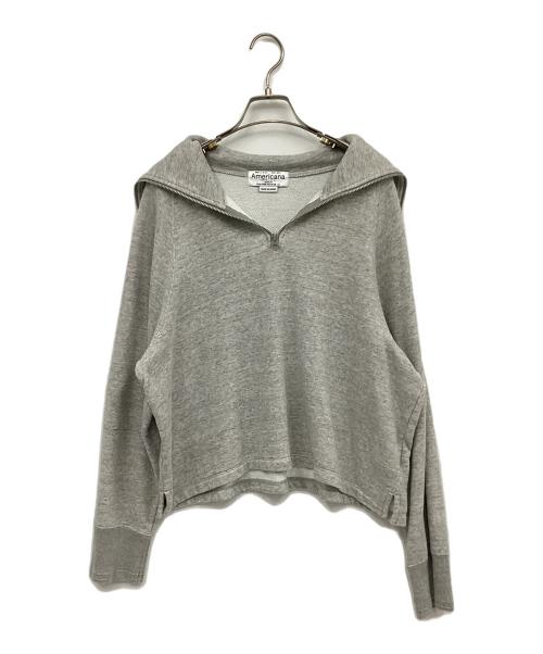 Americana（アメリカーナ）Americana (アメリカーナ) セーラーカラースウェット グレー サイズ:FREEの古着・服飾アイテム