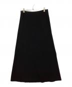 FRAMeWORKフレームワーク）の古着「ウォッシャブルスムースフレアスカート」｜ブラック