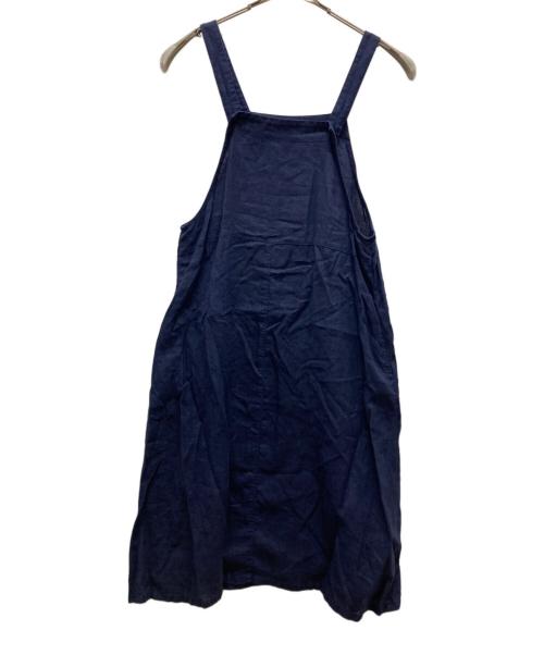 fog linen work（フォグリネンワーク）fog linen work (フォグリネンワーク) リネンサロペットスカート ネイビー サイズ:表記無しの古着・服飾アイテム