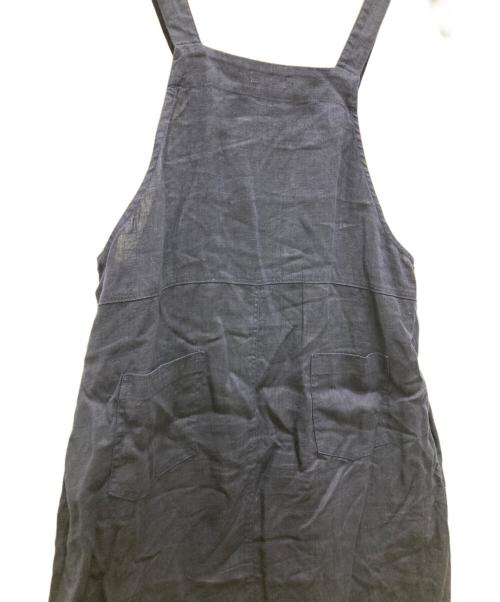 fog linen work（フォグリネンワーク）fog linen work (フォグリネンワーク) リネンサロペットスカート ネイビー サイズ:表記無しの古着・服飾アイテム