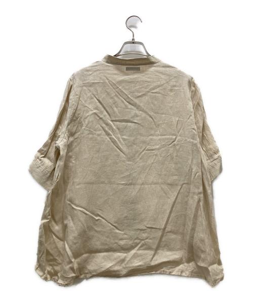 fog linen work（フォグリネンワーク）fog linen work (フォグリネンワーク) リネンバンドカラーシャツ ベージュ サイズ:表記サイズ無しの古着・服飾アイテム