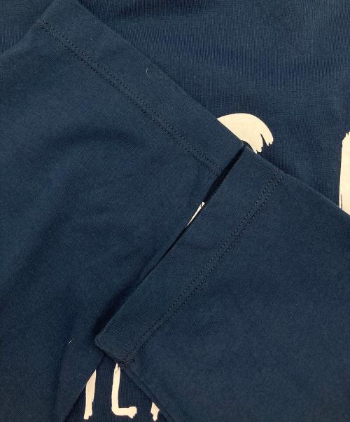 MSGM（エムエスジーエム）MSGM (エムエスジーエム) ブラッシュロゴ ロングスリーブTシャツ ネイビー サイズ:Mの古着・服飾アイテム