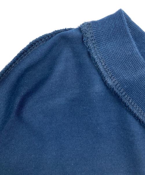 MSGM（エムエスジーエム）MSGM (エムエスジーエム) ブラッシュロゴ ロングスリーブTシャツ ネイビー サイズ:Mの古着・服飾アイテム