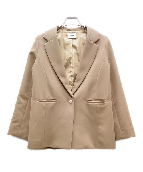 Kaene（カエン）Kaene (カエン) ベルト付バックタックジャケット ブラウン サイズ:34の古着・服飾アイテム