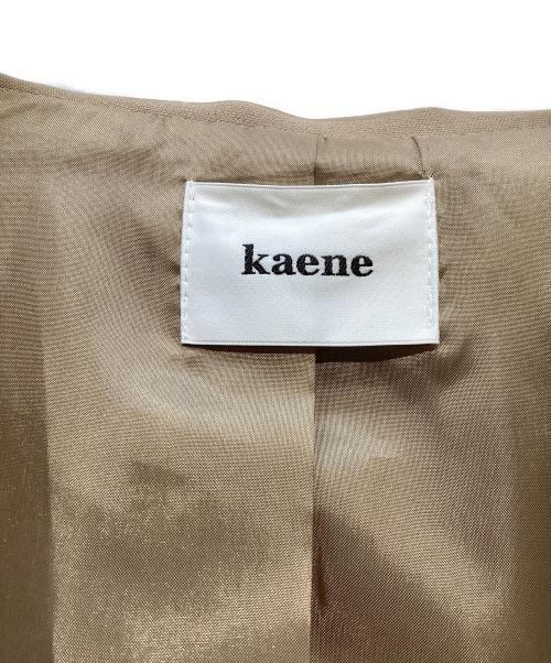 Kaene（カエン）Kaene (カエン) ベルト付バックタックジャケット ブラウン サイズ:34の古着・服飾アイテム