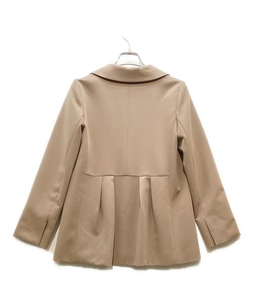 Kaene（カエン）Kaene (カエン) ベルト付バックタックジャケット ブラウン サイズ:34の古着・服飾アイテム