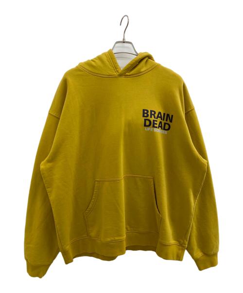 BRAIN DEAD（ブレインデッド）BRAIN DEAD (ブレインデッド) BREAK THROUGH LS イエロー サイズ:SIZE XLの古着・服飾アイテム