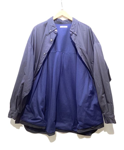 FreshService（フレッシュサービス）FreshService (フレッシュサービス) CORPORATE REGULAR COLLAR SHIRT ネイビー サイズ:フリーの古着・服飾アイテム