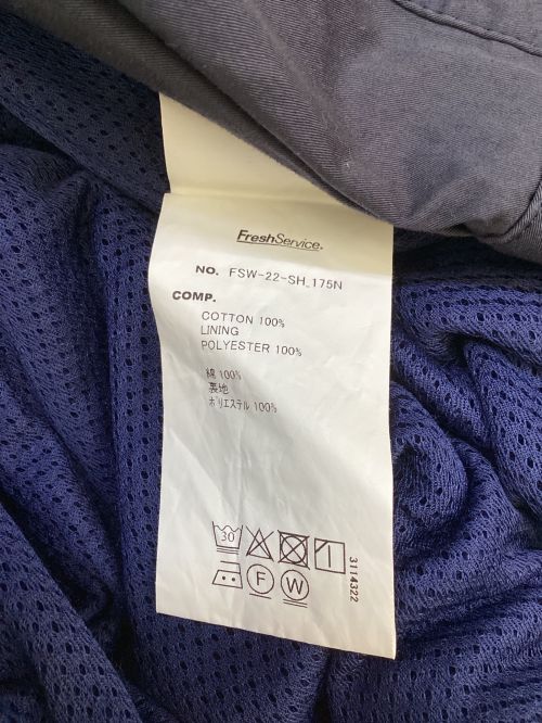 FreshService（フレッシュサービス）FreshService (フレッシュサービス) CORPORATE REGULAR COLLAR SHIRT ネイビー サイズ:フリーの古着・服飾アイテム