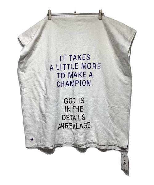 ANREALAGE（アンリアレイジ）ANREALAGE (アンリアレイジ) Champion (チャンピオン) Name Stole ホワイト 未使用品の古着・服飾アイテム