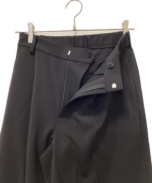 FRAMeWORK（フレームワーク）FRAMeWORK (フレームワーク) ストレッチツイルクロップドワイドパンツ ブラック サイズ:36の古着・服飾アイテム