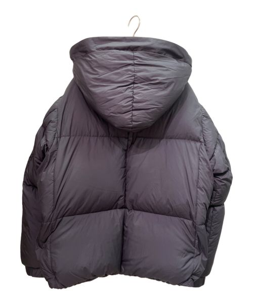 LOUIS VUITTON（ルイ ヴィトン）LOUIS VUITTON (ルイ ヴィトン) レザートリム パファー ダウンジャケット ネイビー サイズ:46の古着・服飾アイテム