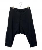 Y'sワイズ）の古着「ウールサージ マッキンサルエルパンツ」｜ブラック