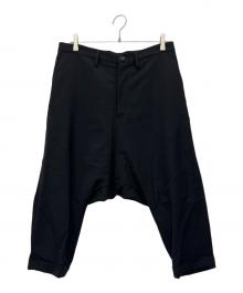 Y's（ワイズ）の古着「ウールサージ マッキンサルエルパンツ」｜ブラック