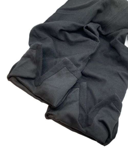 FACTORY（ファクトリー）FACTORY (ファクトリー) 綿ウール朱子織 テーパードパンツ ブラック サイズ:2の古着・服飾アイテム