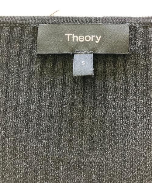 theory（セオリー）theory (セオリー) Wooster Crepe Knit Vneck Rib PO ブラック サイズ:Sの古着・服飾アイテム