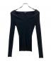 theory（セオリー）の古着「Wooster Crepe Knit Vneck Rib PO」｜ブラック