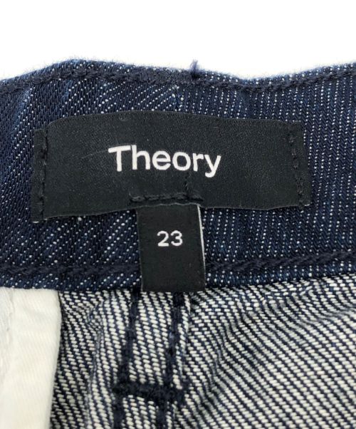 theory（セオリー）theory (セオリー) デニムパンツ　Drape Denim HW Wide Trouser D インディゴ サイズ:23の古着・服飾アイテム