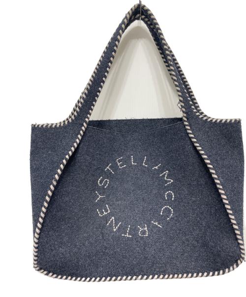 STELLA McCARTNEY（ステラマッカートニー）STELLA McCARTNEY (ステラマッカートニー) エコフェルトトートバッグ ネイビーの古着・服飾アイテム
