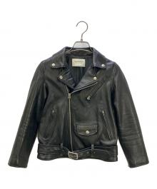 beautiful people（ビューティフルピープル）の古着「シープレザーダブルライダースジャケット」｜ブラック