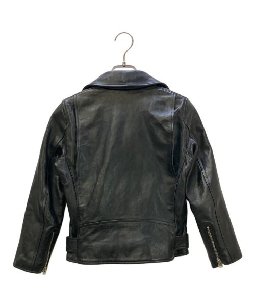 beautiful people（ビューティフルピープル）beautiful people (ビューティフルピープル) シープレザーダブルライダースジャケット ブラック サイズ:140の古着・服飾アイテム