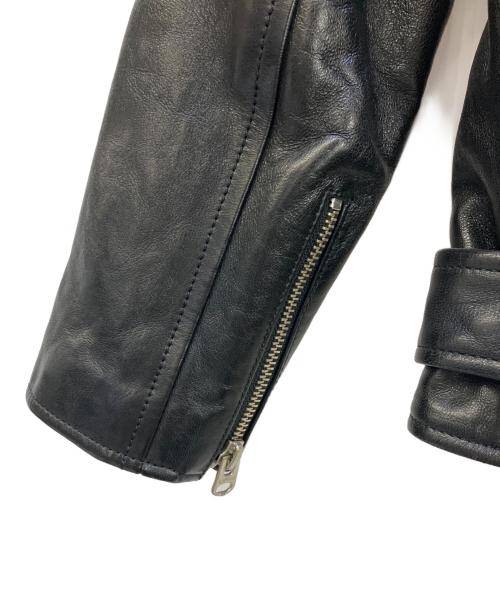 beautiful people（ビューティフルピープル）beautiful people (ビューティフルピープル) シープレザーダブルライダースジャケット ブラック サイズ:140の古着・服飾アイテム