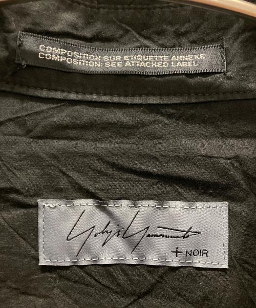 yohji yamamoto+noir（ヨウジヤマモトプリュスノアール）yohji yamamoto+Noir (ヨウジヤマモトプリュスノアール) オーバーサイズコットン半袖シャツ ブラック サイズ:1の古着・服飾アイテム
