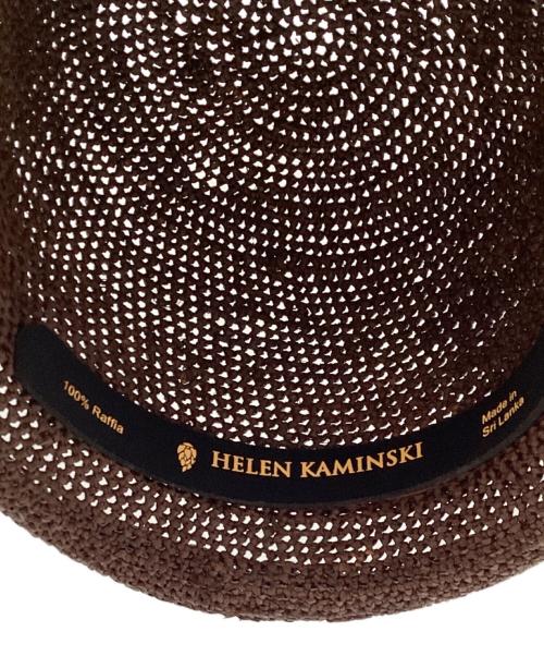 HELEN KAMINSKI（ヘレンカミンスキー）HELEN KAMINSKI (ヘレンカミンスキー) ラフィアハット ブラウンの古着・服飾アイテム