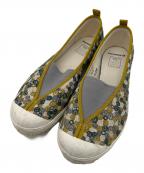 moon star×mina perhonenムーンスター×ミナ ペルホネン）の古着「スリッポン “skyful”」｜マスタード