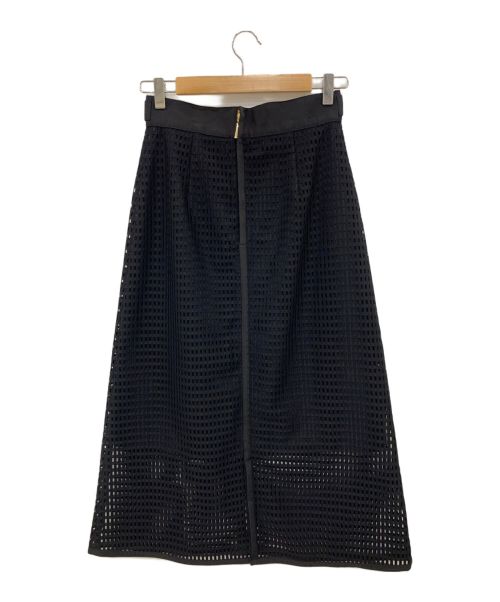 Pinky & Dianne（ピンキーアンドダイアン）Pinky & Dianne (ピンキーアンドダイアン) バスケットレーススカート ブラック サイズ:36の古着・服飾アイテム