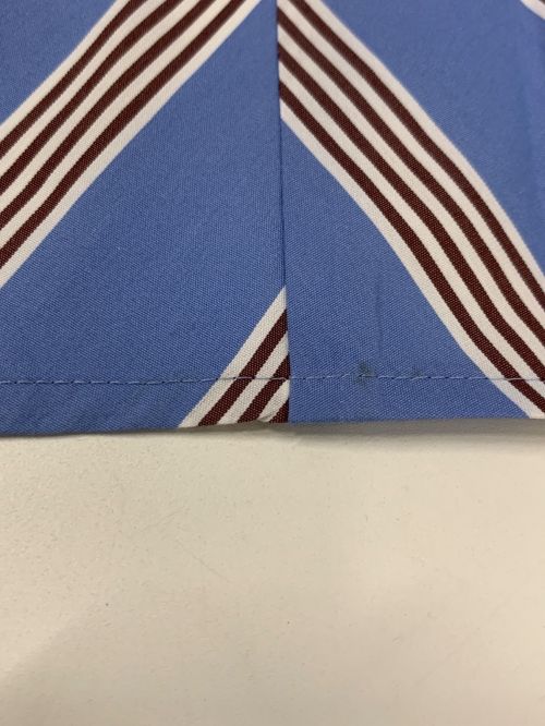 Pinky & Dianne（ピンキーアンドダイアン）Pinky & Dianne (ピンキーアンドダイアン) ストライプロールカラーシャツ&フレアスカート ブルー サイズ:TOPS:38 / SK:36の古着・服飾アイテム