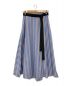 中古・古着 Pinky & Dianne (ピンキーアンドダイアン) ストライプロールカラーシャツ&フレアスカート ブルー サイズ:TOPS:38 / SK:36：6000円