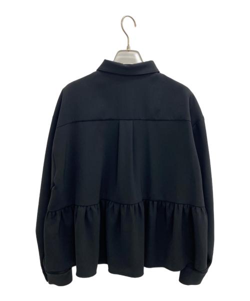 GRACE CONTINENTAL（グレースコンチネンタル）GRACE CONTINENTAL (（グレースコンチネンタル) ヘムギャザーシャツ ブラック サイズ:2-36 未使用品の古着・服飾アイテム