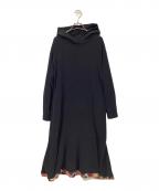 BLUE LABEL CRESTBRIDGEブルーレーベルクレストブリッジ）の古着「パーカーワンピース」｜ブラック