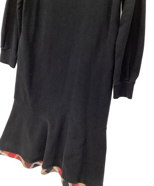 BLUE LABEL CRESTBRIDGE（ブルーレーベルクレストブリッジ）BLUE LABEL CRESTBRIDGE (ブルーレーベルクレストブリッジ) パーカーワンピース ブラック サイズ:38の古着・服飾アイテム