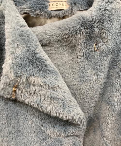 FRAY ID（フレイ アイディー）FRAY ID (フレイ アイディー) ECOPELショートファージャケット ネイビー サイズ:SIZE 0の古着・服飾アイテム