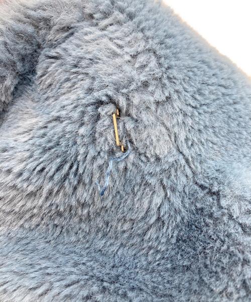 FRAY ID（フレイ アイディー）FRAY ID (フレイ アイディー) ECOPELショートファージャケット ネイビー サイズ:SIZE 0の古着・服飾アイテム