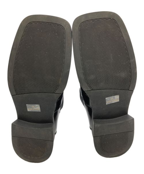 HER LIP TO（ハーリップトゥ）HER LIP TO (ハーリップトゥ) Square Toe Loafer Boots ブラック サイズ:38の古着・服飾アイテム