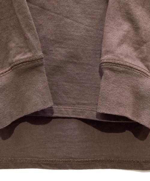 DRAWER（ドゥロワー）DRAWER (ドゥロワー) コットン天竺クルーネックロングスリーブTシャツ ブラウン サイズ:表記なしの古着・服飾アイテム