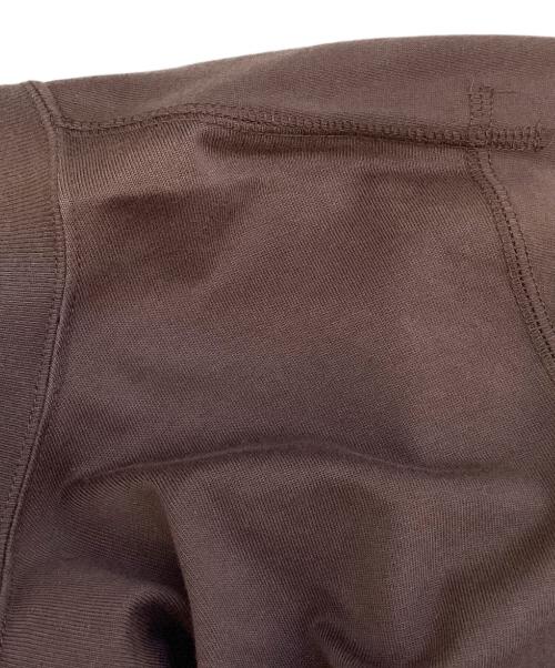 DRAWER（ドゥロワー）DRAWER (ドゥロワー) コットン天竺クルーネックロングスリーブTシャツ ブラウン サイズ:表記なしの古着・服飾アイテム