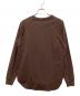 DRAWER (ドゥロワー) コットン天竺クルーネックロングスリーブTシャツ ブラウン サイズ:表記なし：8000円