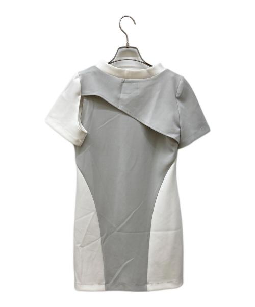 kemono（ケモノ）kemono (ケモノ) ダブルレイヤーカットオフワンピース ライトグレー サイズ:FREEの古着・服飾アイテム