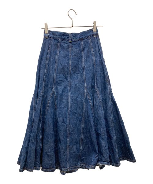 ANREALAGE（アンリアレイジ）ANREALAGE (アンリアレイジ) デニムロングスカート インディゴ サイズ:36の古着・服飾アイテム