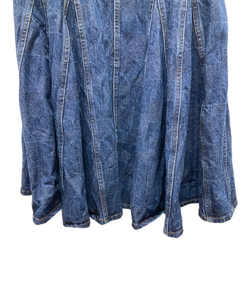 ANREALAGE（アンリアレイジ）ANREALAGE (アンリアレイジ) デニムロングスカート インディゴ サイズ:36の古着・服飾アイテム