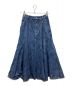 ANREALAGE（アンリアレイジ）の古着「デニムロングスカート」｜インディゴ