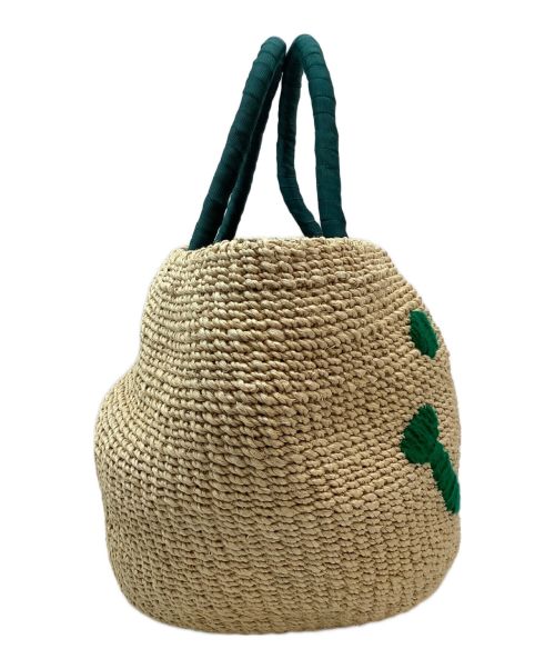 a-jolie（アジョリー）a-jolie (アジョリー) スマイルカゴバッグ グリーンの古着・服飾アイテム